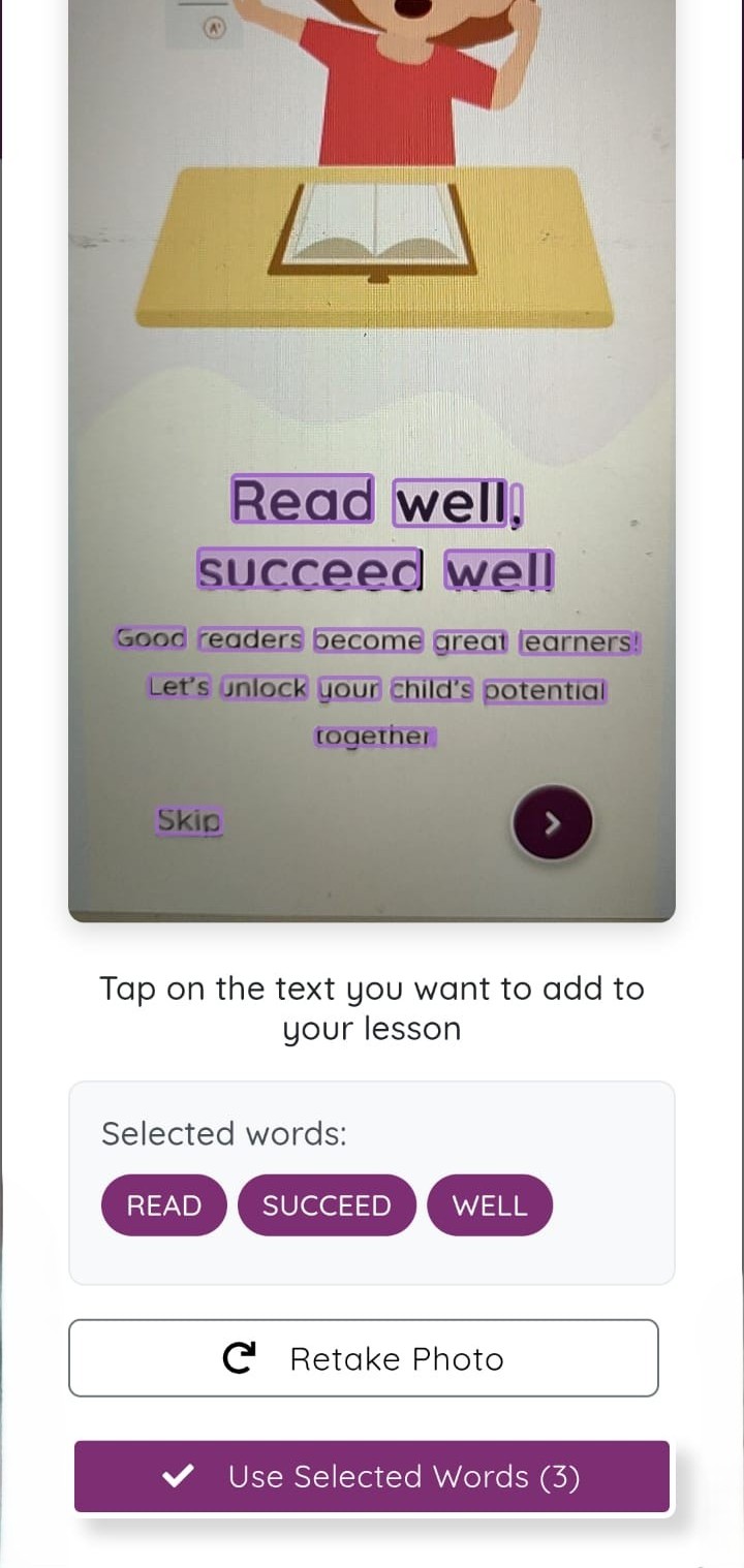 Scanning textbook with AlphaKhoj